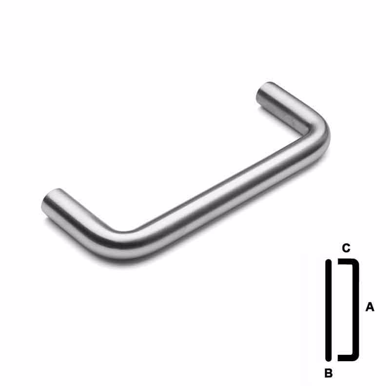 Møbelhank lige M5 Ø10x320mm