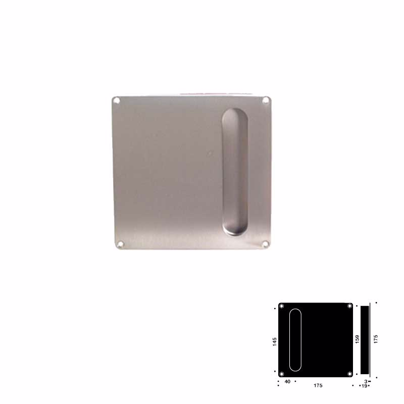 Skydedørsskål RS A4 på skilt 175x175mm