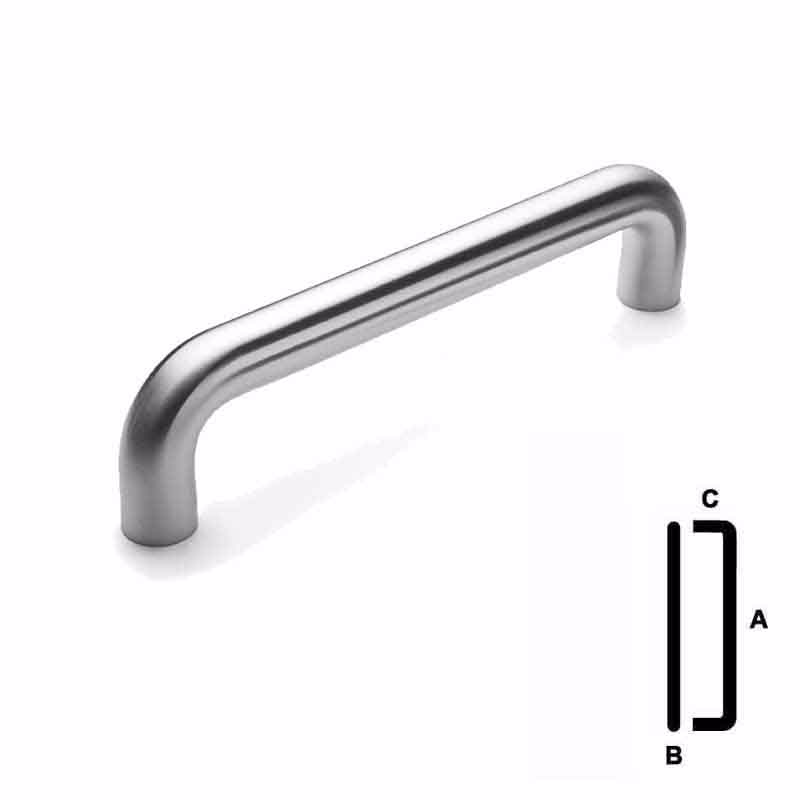 Dørhank RS lige Ø14x125mm M8