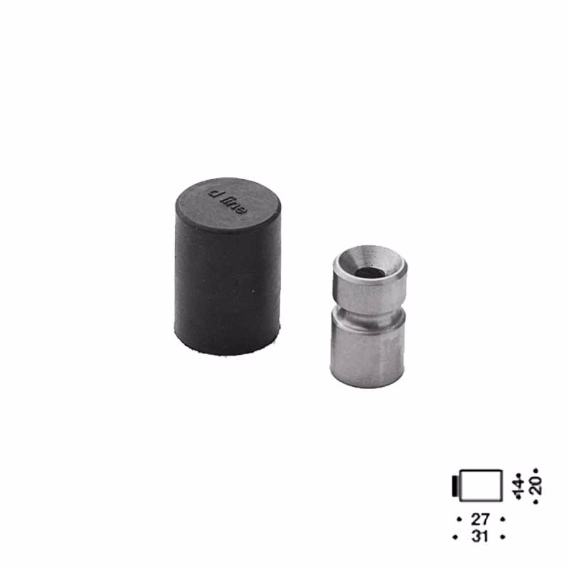 Dørstop RS t/væg Ø14x31mm