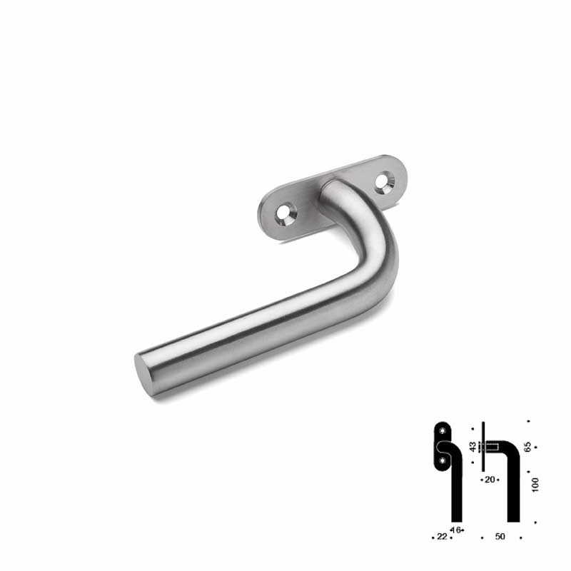 Paskvilgreb RS L-form Ø16mm H massiv u/stift 8x8mm