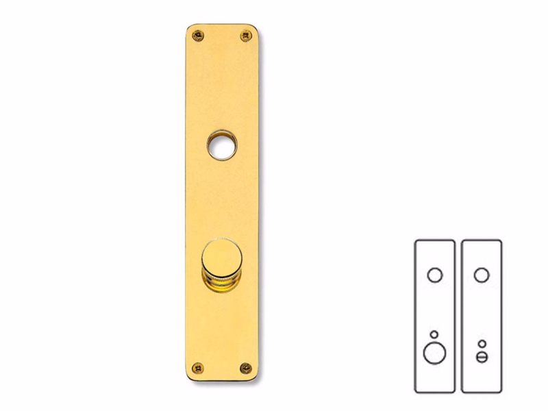 Langskilte mess 220x45x2mm toilet cc72mm P3210.93