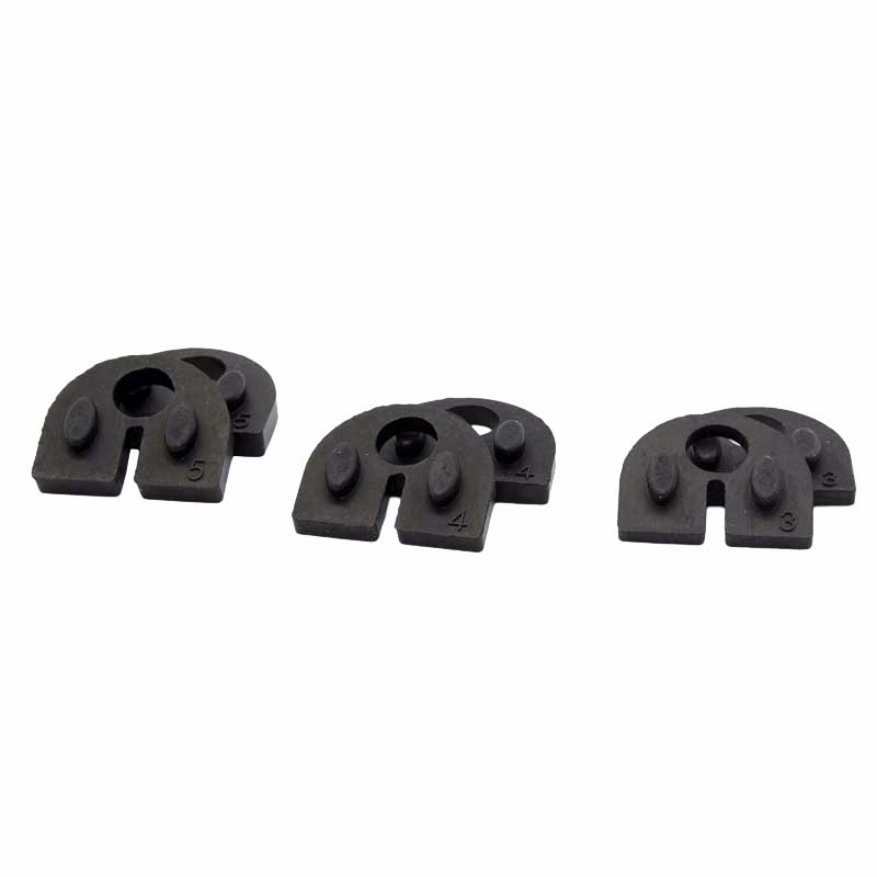 Gummi indlæg f/6mm glas, til glasklemme RG830