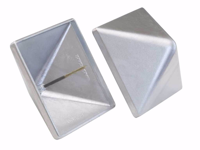 Stolpe hætte Pyra alu 78x78mm