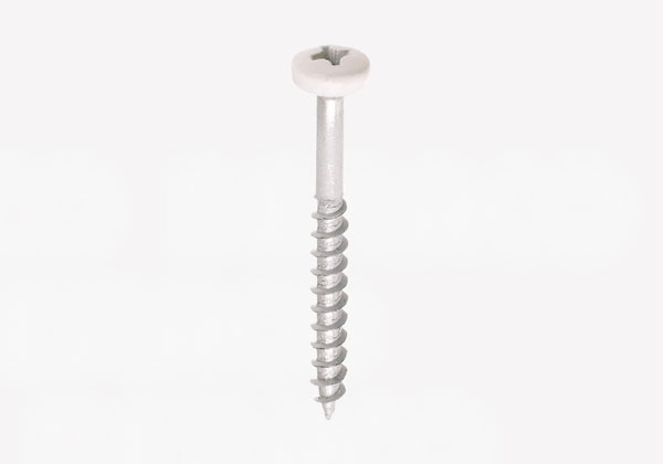 Spånskrue hvidlak PH Pz 3,5x20mm a100