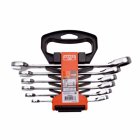 Bahco - Ringgaffelnøglesæt m/skralde 1RM/SH6