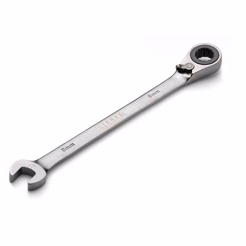Ringgaffelnøgle m/skralde og omskifter 18mm