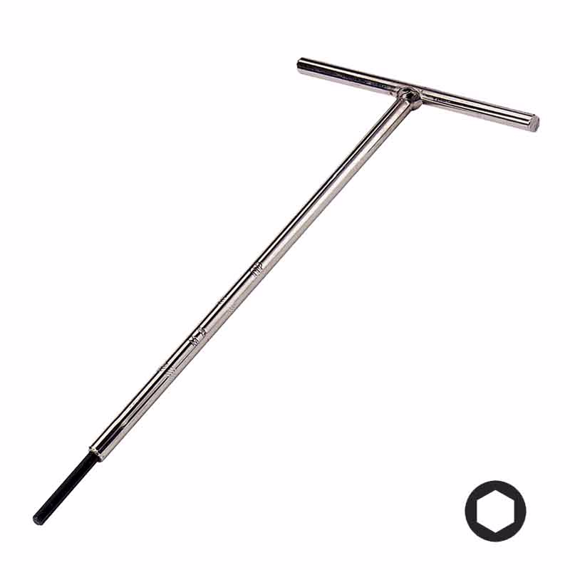 Unbrakonøgle m/T-greb 5.0 x 300 mm