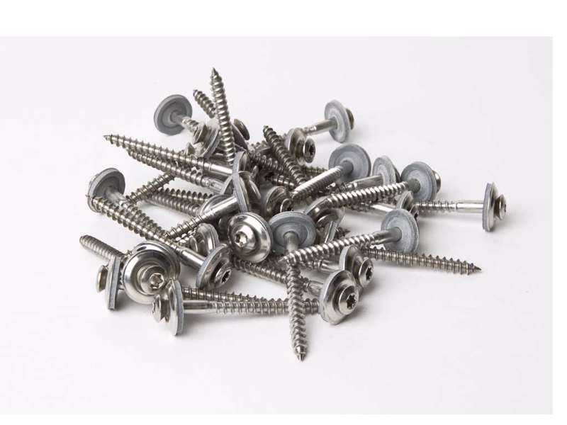 Tætningsskrue/Spenglerskrue rs A2 4,5x20/ø15mm á 200