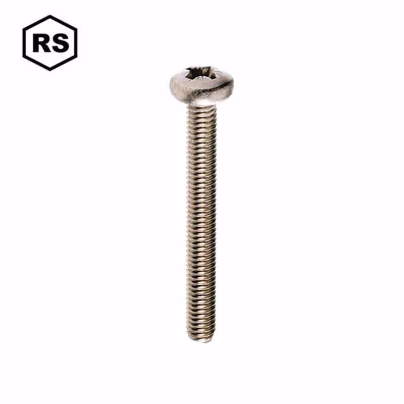 Maskinskrue A4 PH PZ M5x10mm, pk á 500 stk