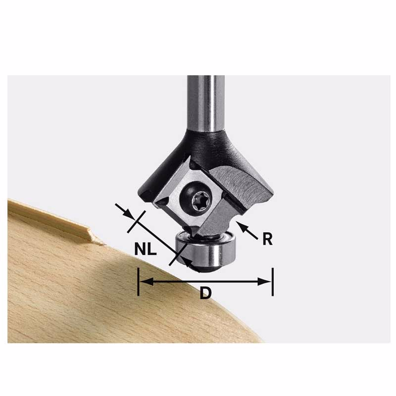 Staffræser m/vendeplatte S8 HW R1,5