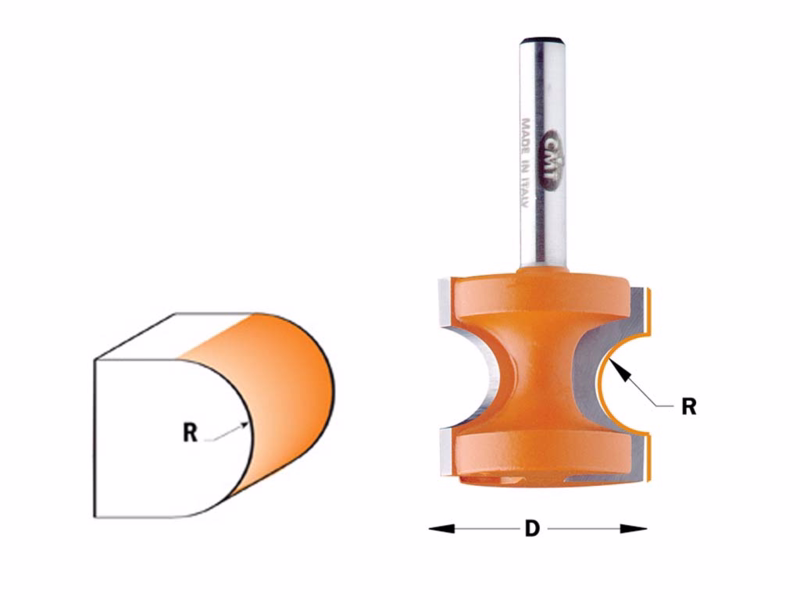 Halvstaffræser Hm R9,5mm K12