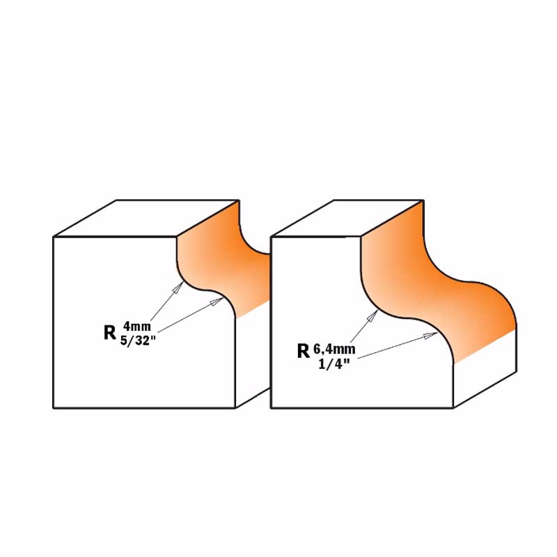 Profilfræser HM Ø28,7mm R4,0mm K8