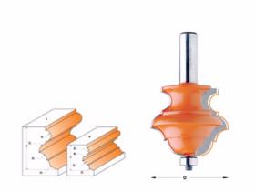 CMT - Profilfræser med 12mm skaft