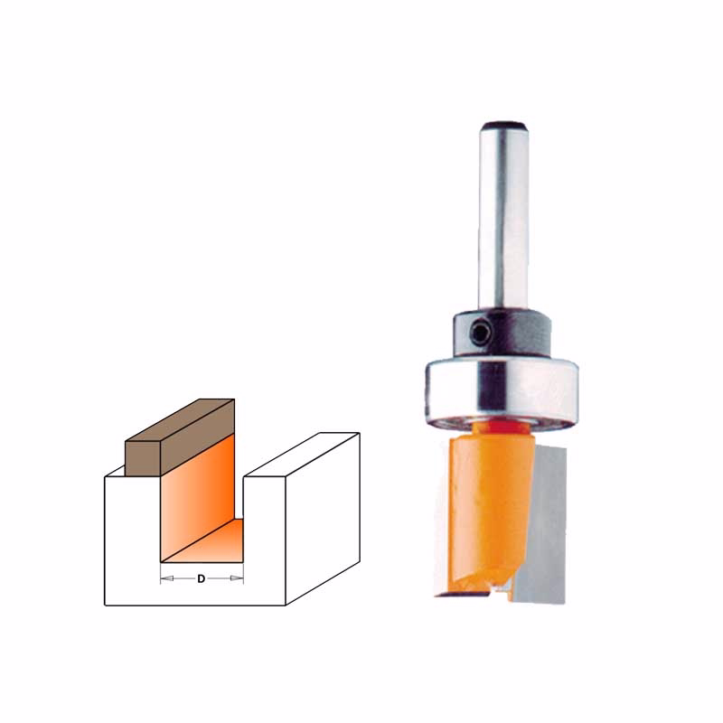 Skabelon-notfræser HM Ø16mm K8