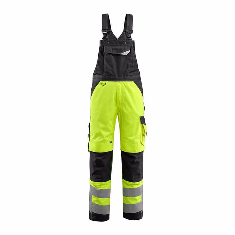 Overall Hi-vis 15569 gul/sort, str. 76C56