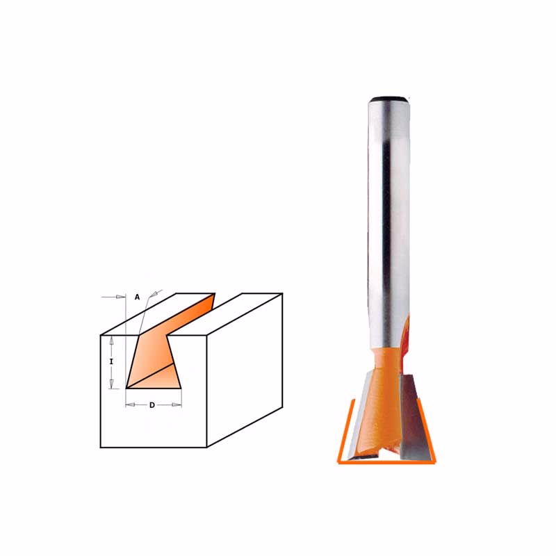 Gratfræser HM Ø12,7x12,7mm 14° K8