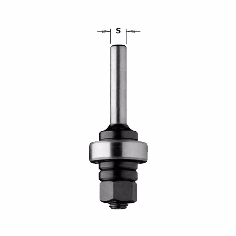 Spindel m/kugleleje 8mm skaft