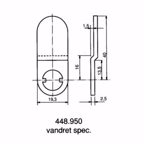 Assa Abloy - Kamstykke 448950
