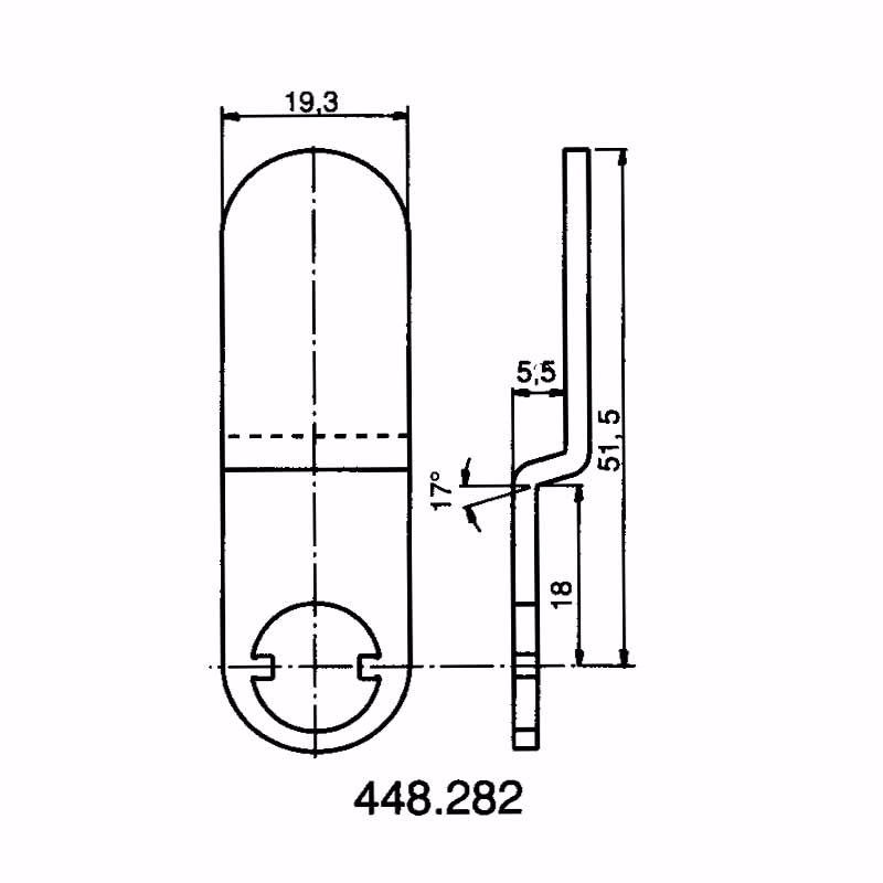 Kamstykke lodret spec
