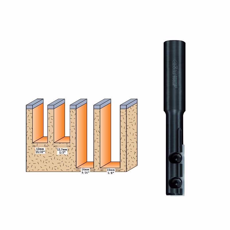 Overfræserbor VP Ø12x29,5mm S2 K8