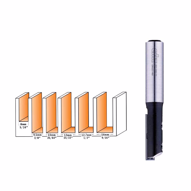 Overfræserbor VP Ø14x30mm S1 K8