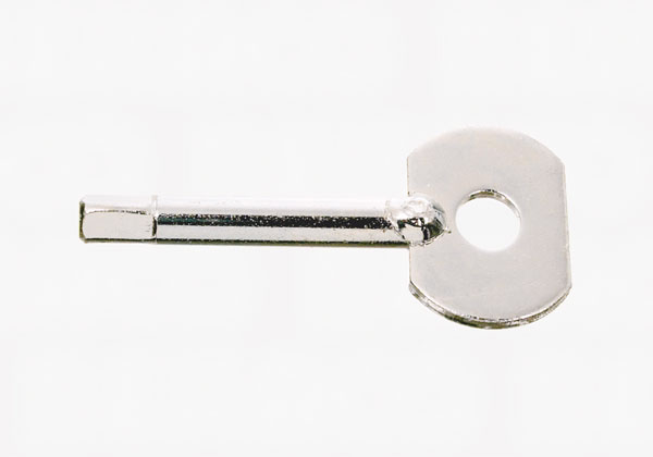 Nøgle m/tap 7x7mm tungelås 21497