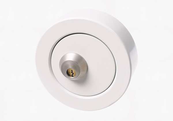 Nøgleboks Ø138 mm lysegrå RAL 9035