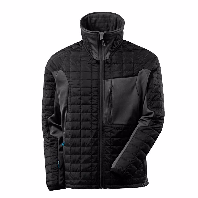 Termojakke 17115, sort/antracit, str.  S