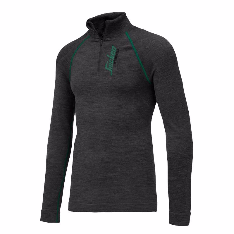 Undertrøje Uld L/Æ 9441 Mørk gråmeleret, str. 2XL