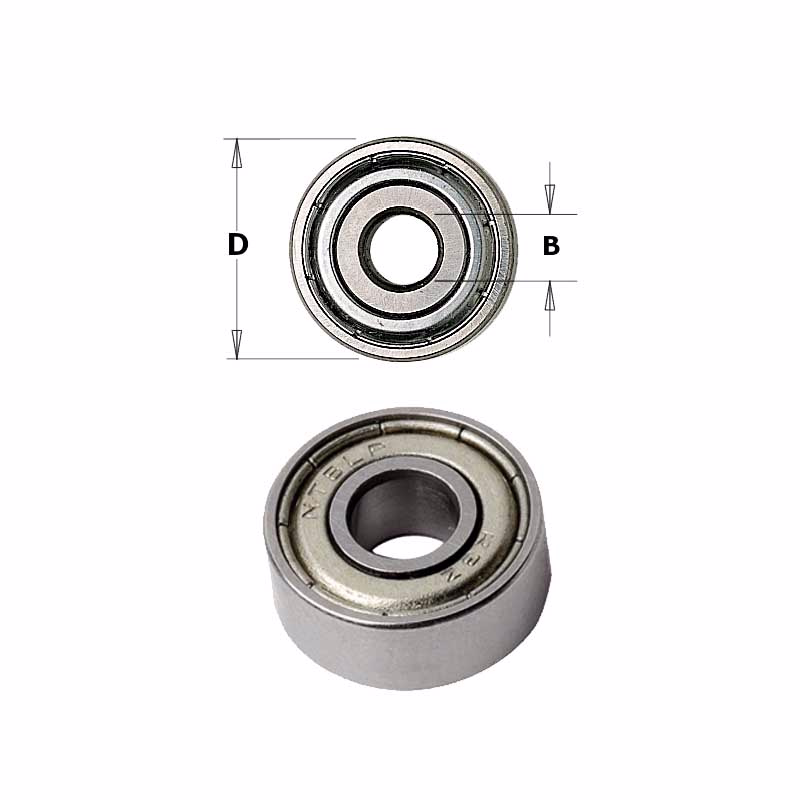 Kugleleje Ø 16,0x5,0 mm m/8 mm hul