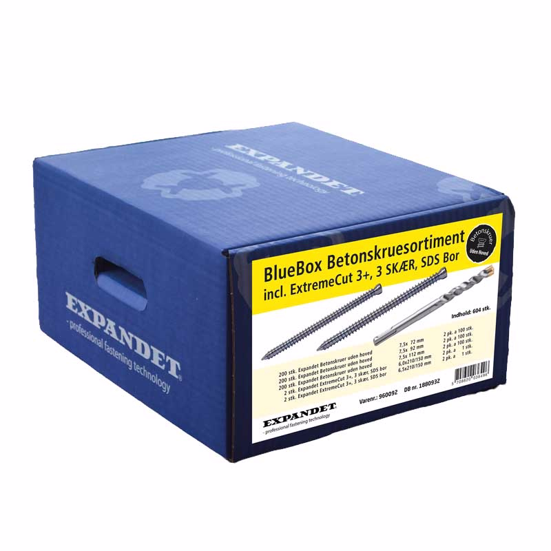 Betonskruesortiment Bluebox UH incl. Sds+ Bor