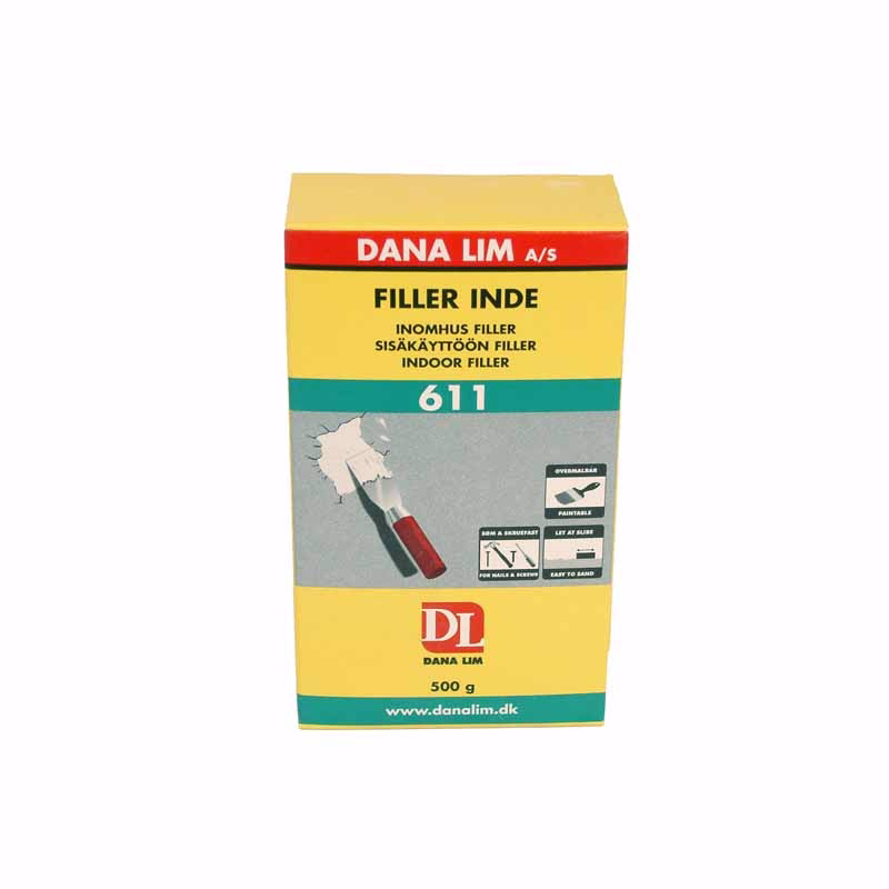 Spartelmasse, Filler Indendørs 611, 5 kg