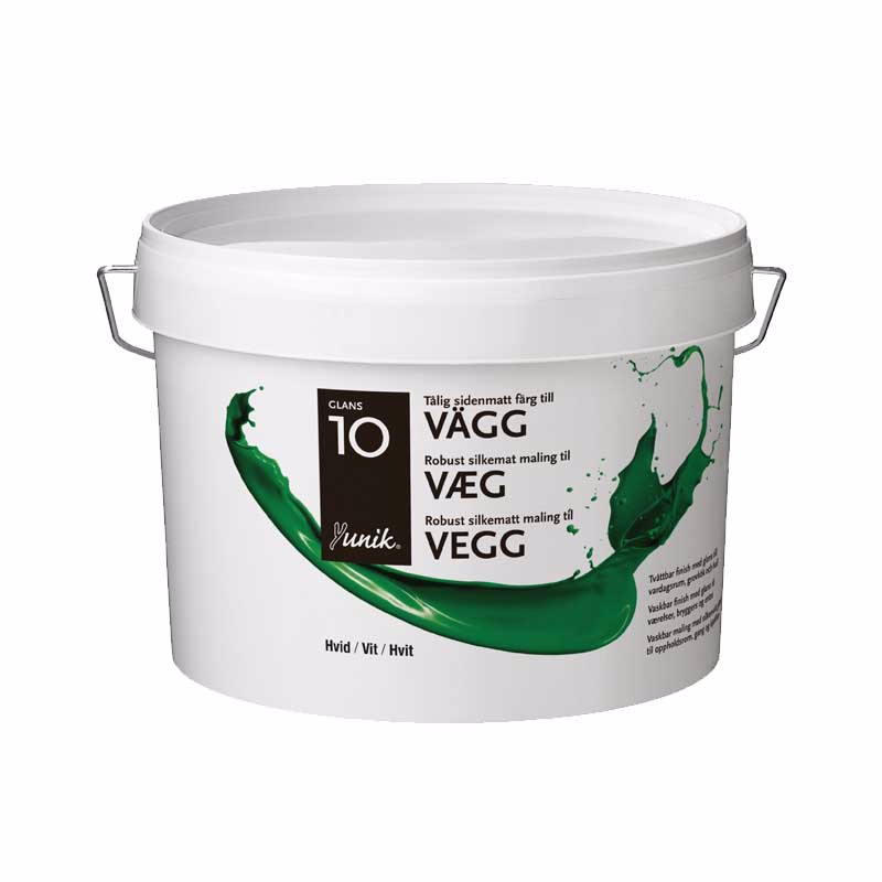 Vægmaling 10 hvid 3ltr
