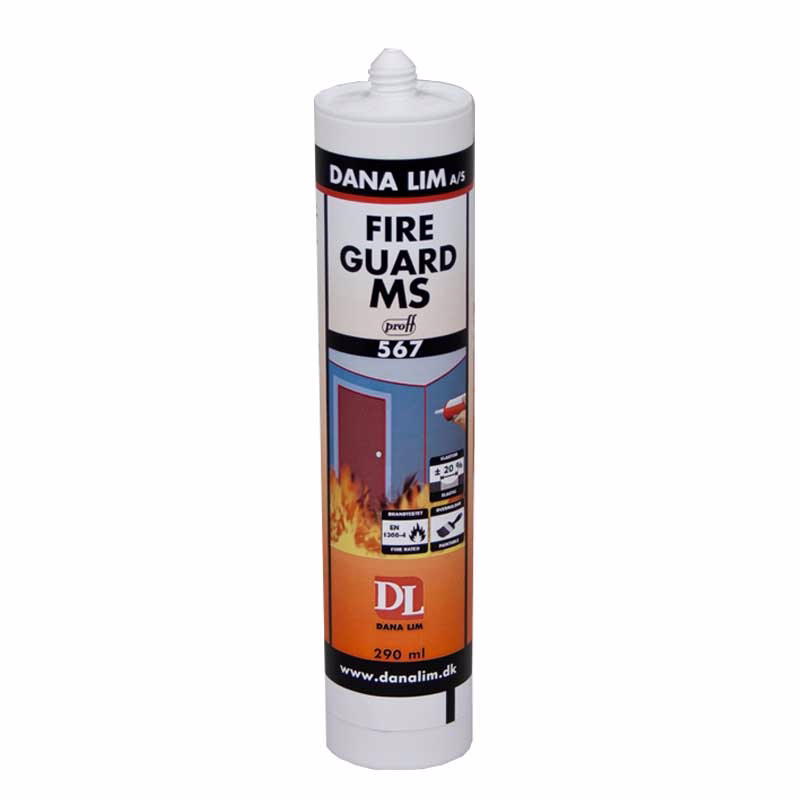 Brandfuge MS Fire Guard MS567 hvid 290 ml