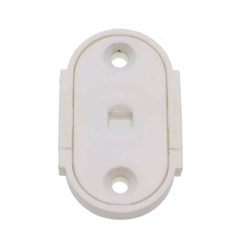 Dørdel T/6540, Hvid Stål/pl.