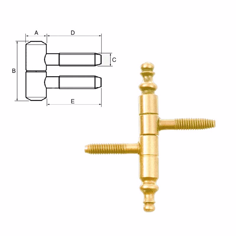 Indboringshængsel form figur 9 mm