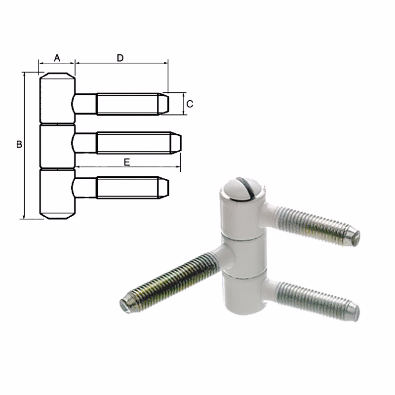 Indboringshængsel fzb 210-13