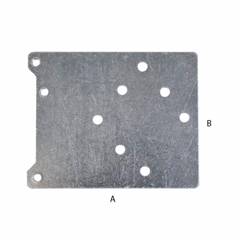 Gevindplade fzb 80x70mm t/16mm spor 62155