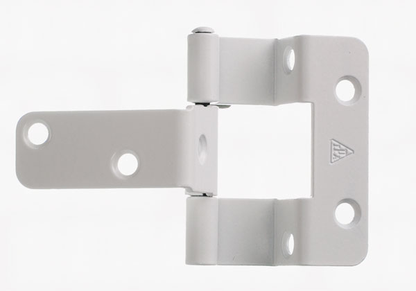 Skabshængsel hvid 60mm vendb. udenpålig. 20/16mm 13432