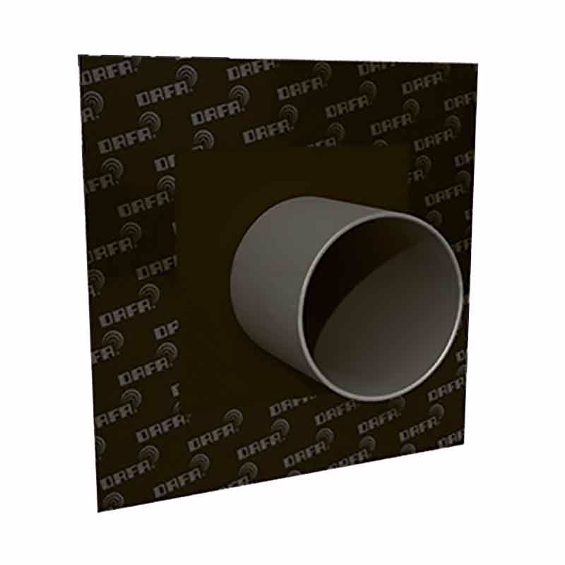 UV rørkrave til undertag 260x260mm sort