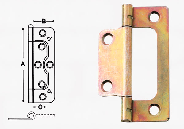 Koblingshængsel fzg Combi 76x23mm 1510