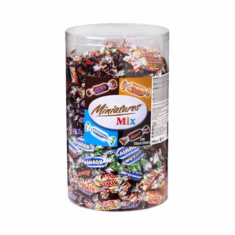 Chokolade Miniatures Mix 3000 gram