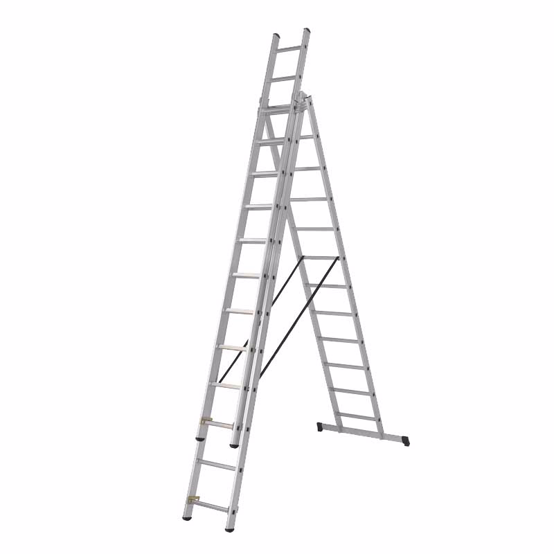 Combistige m/fod Proff 3-delt. 3x14 trin - 9,70 mtr