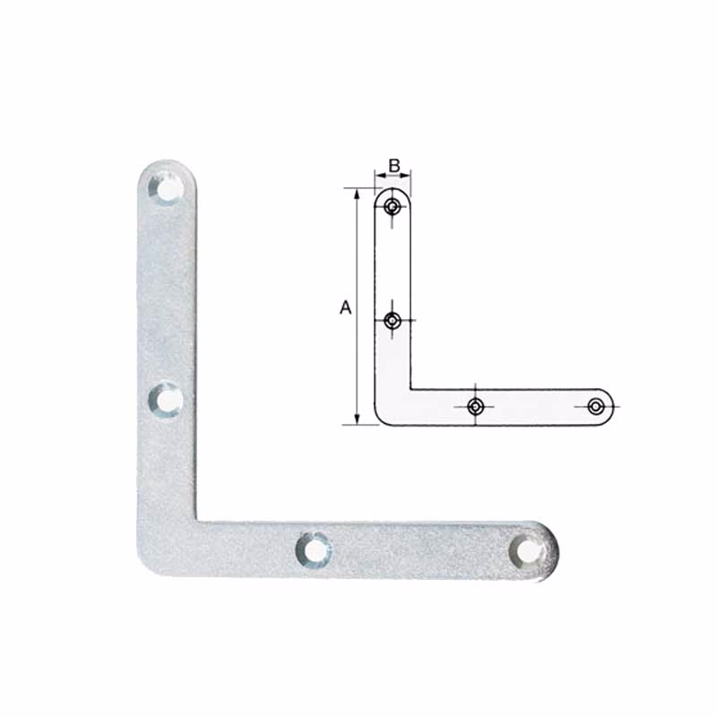 Hjørnebånd fzv 110x16mm Ø.hj. 21641