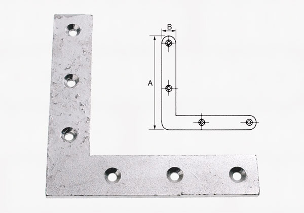 Hjørnebånd fzv 182X32mm 3271