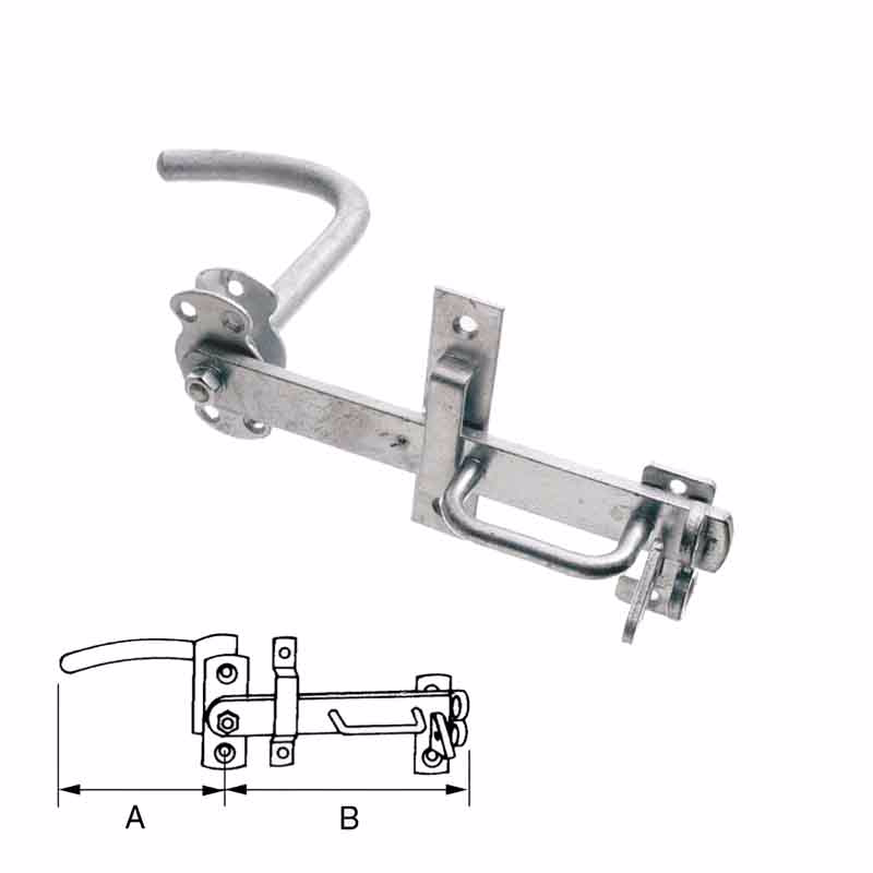 Stalddørgreb fzv 110-150mm 24432