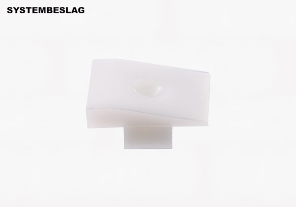 Styreklods hvid plast 23230