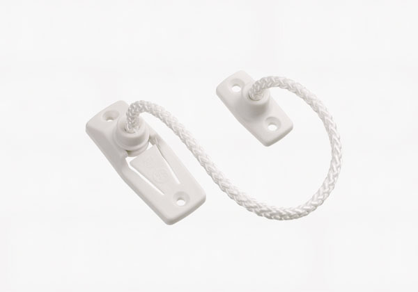 Vinduessikring 84 sort med snor