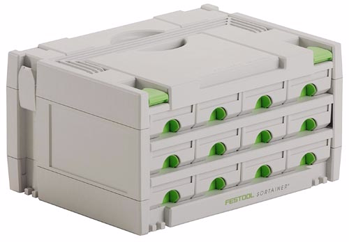 Systainer SYS 3-Sort m/12 skuffer